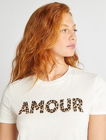 T-shirt met print
