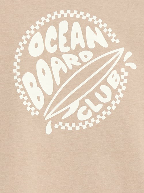 T-shirt met print en boodschap - Kiabi