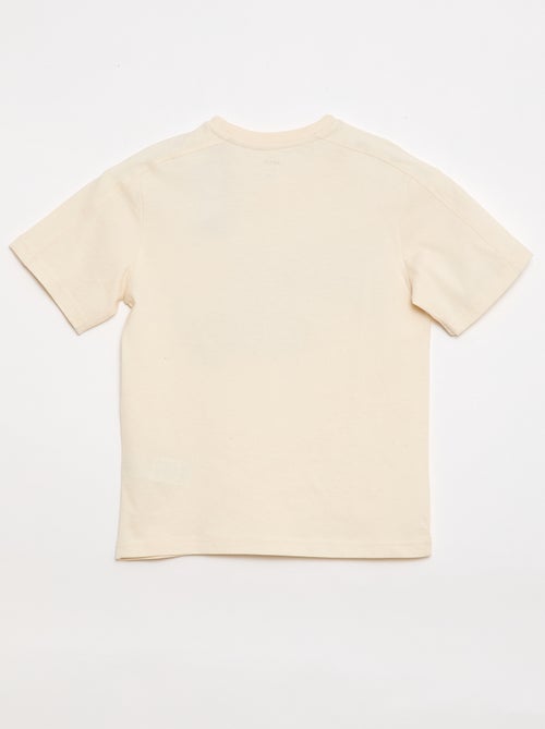 T-shirt met print en boodschap - Kiabi