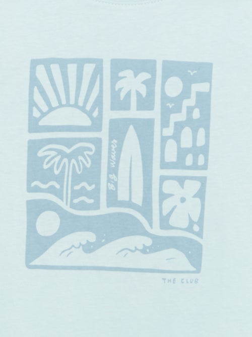 T-shirt met print en boodschap - Kiabi