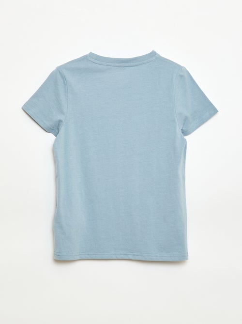 T-shirt met print en boodschap - Kiabi