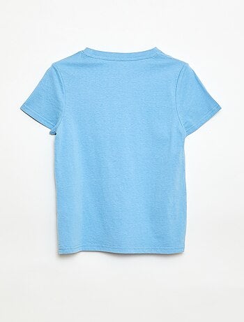 T-shirt met print en boodschap