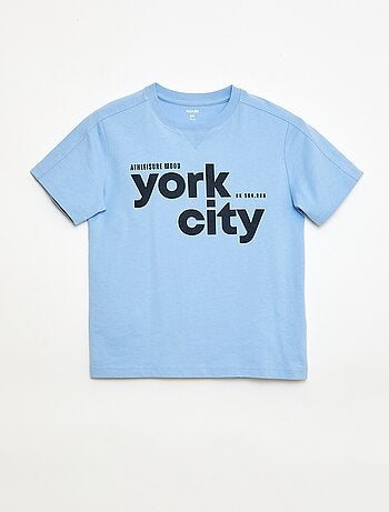 T-shirt met print en boodschap