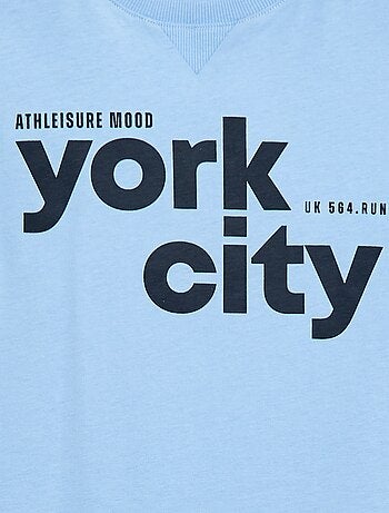 T-shirt met print en boodschap