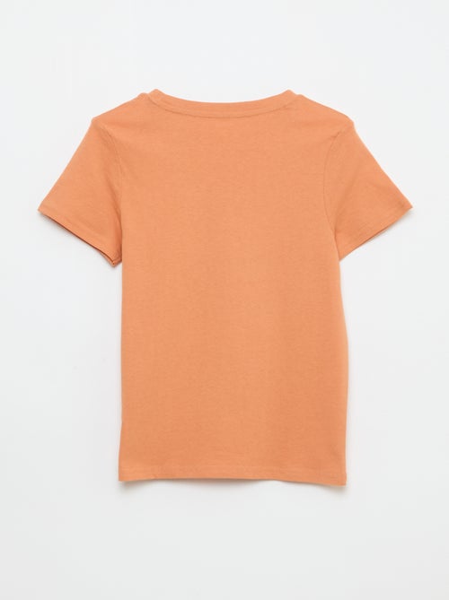 T-shirt met print en boodschap - Kiabi