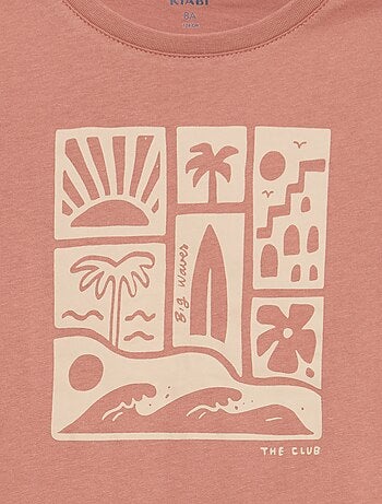 T-shirt met print en boodschap