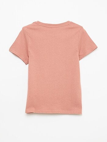 T-shirt met print en boodschap