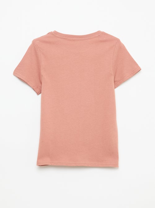 T-shirt met print en boodschap - Kiabi