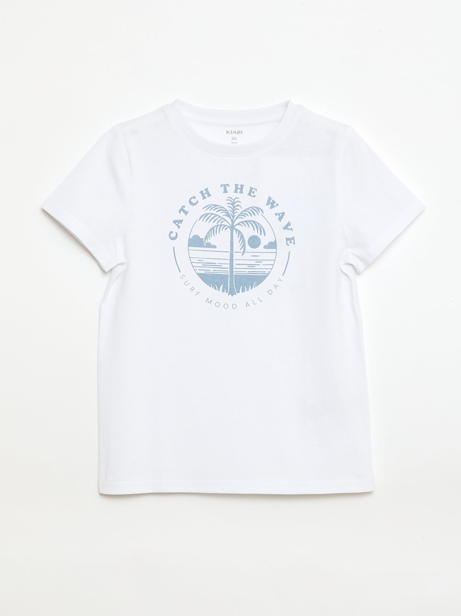 T-shirt met print en boodschap