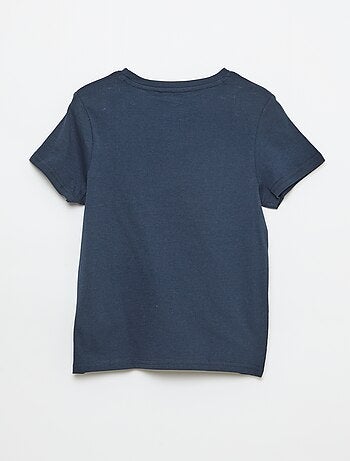T-shirt met print en boodschap