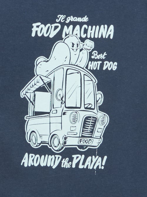 T-shirt met print en boodschap - Kiabi