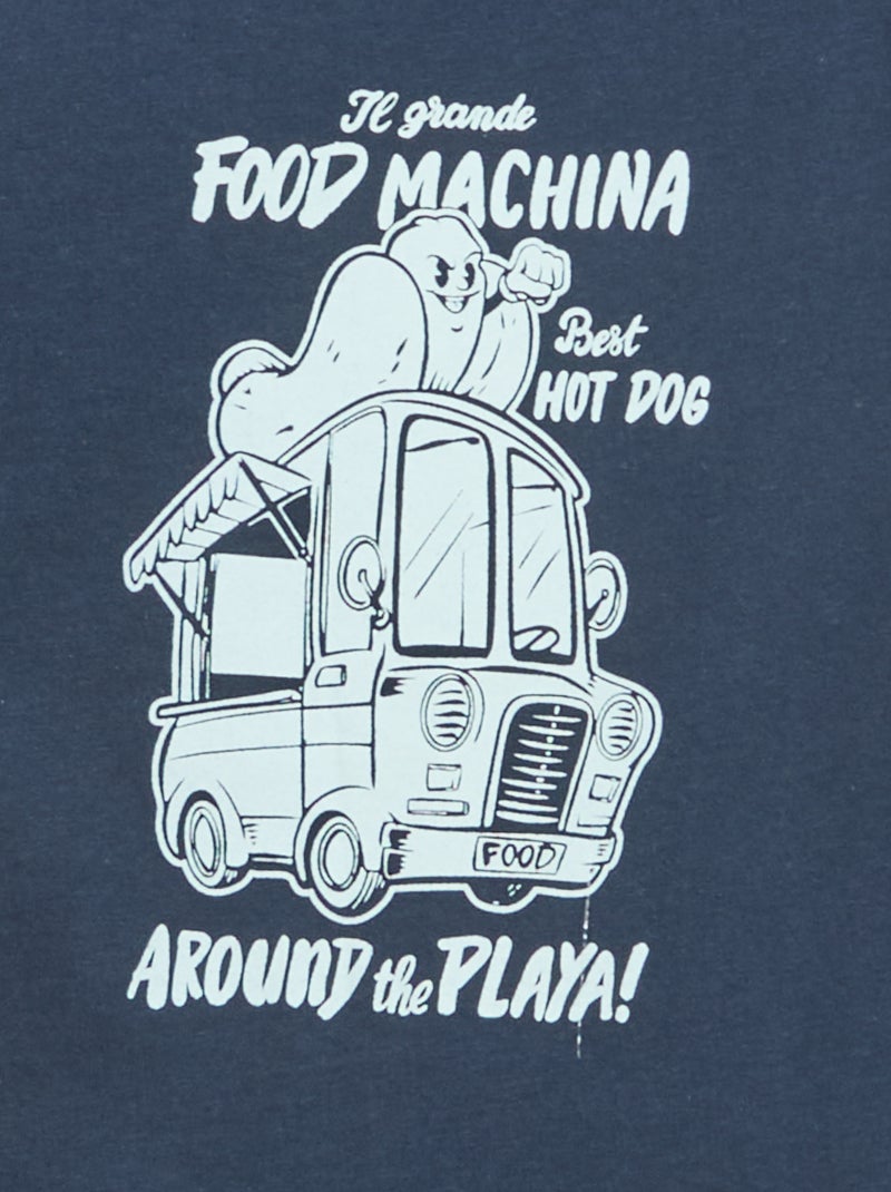 T-shirt met print en boodschap Wit - Kiabi