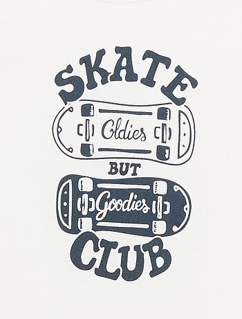 T-shirt met print en boodschap