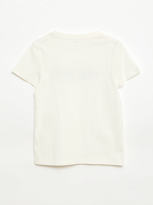 T-shirt met print en boodschap - Kiabi