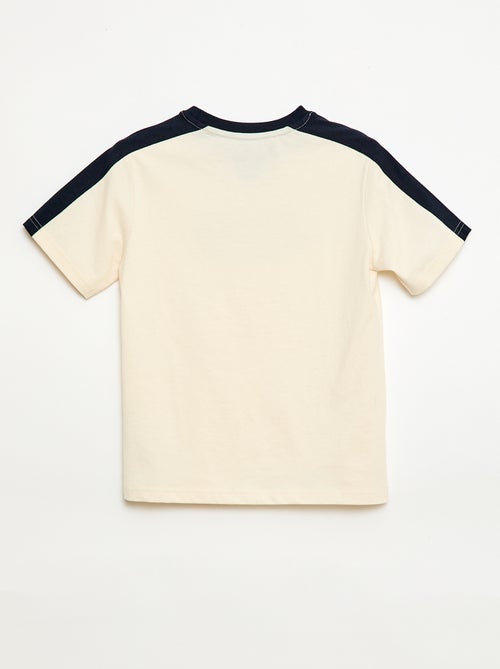 T-shirt met print en boodschap - Kiabi