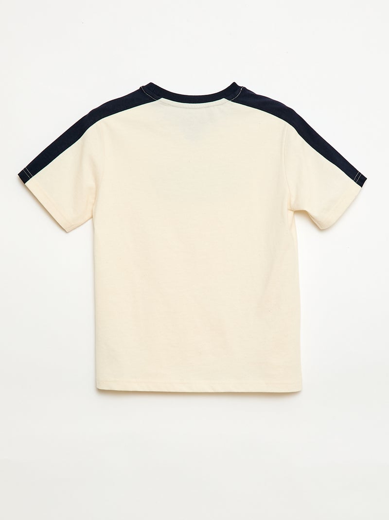 T-shirt met print en boodschap Wit - Kiabi