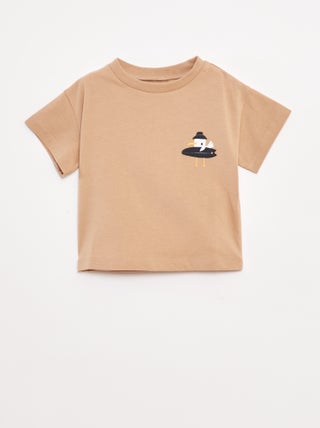 T-shirt met print en korte mouw