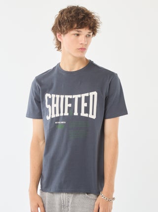 T-shirt met print en korte mouw