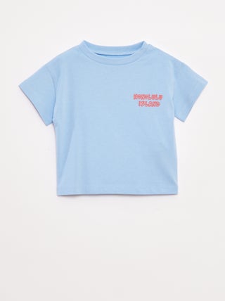 T-shirt met print en korte mouw