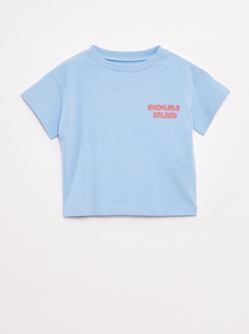 T-shirt met print en korte mouw - Kiabi