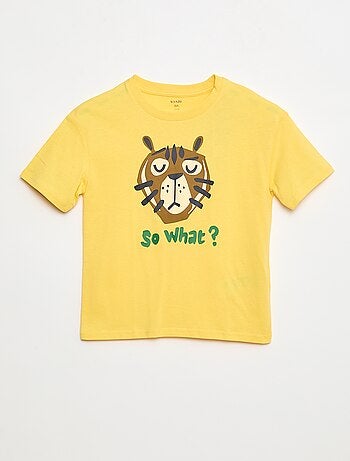 T-shirt met print en korte mouw