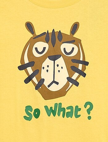 T-shirt met print en korte mouw