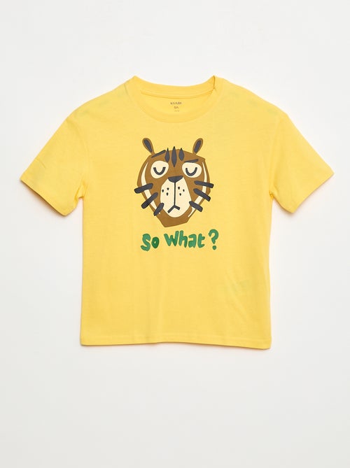 T-shirt met print en korte mouw - Kiabi