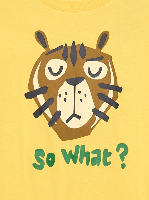 T-shirt met print en korte mouw - Kiabi