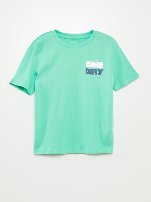 T-shirt met print en korte mouw - Kiabi