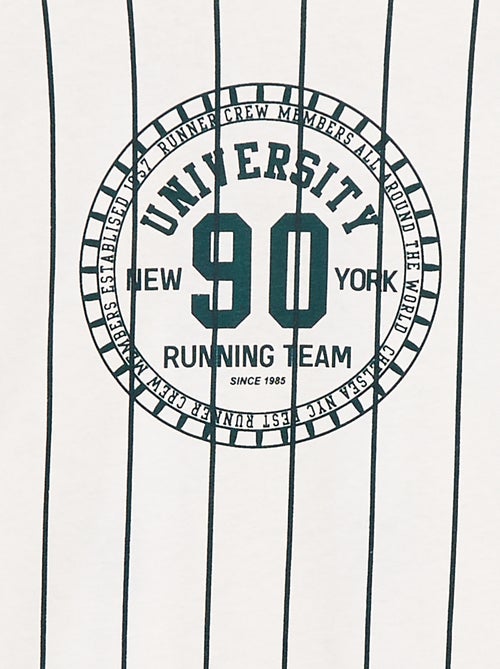 T-shirt met print en korte mouw in American college-stijl - Kiabi