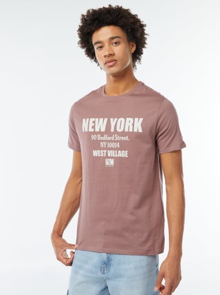T-shirt met print en korte mouw