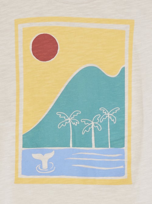 T-shirt met print en korte mouw - Kiabi