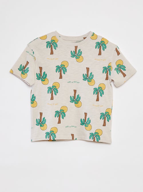 T-shirt met print en korte mouw - Kiabi