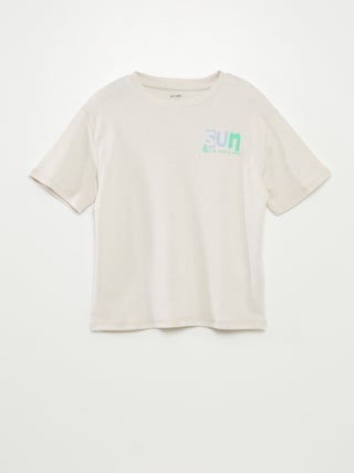 T-shirt met print en korte mouw