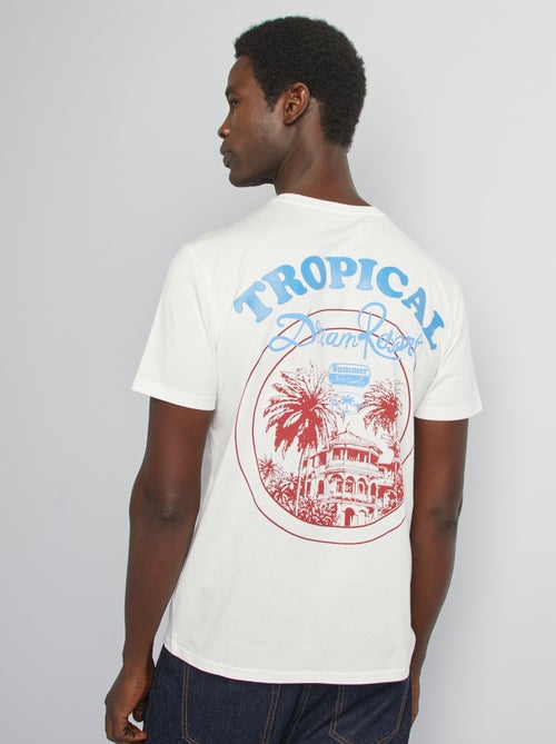 T-shirt met print en korte mouw - Kiabi