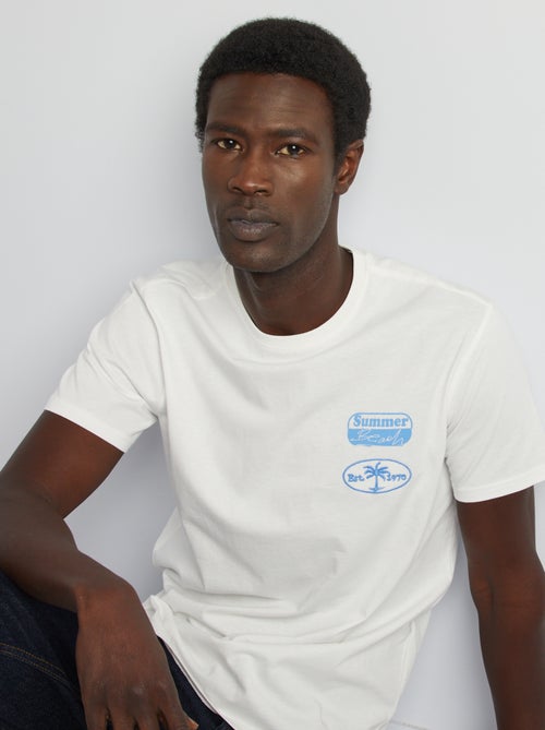 T-shirt met print en korte mouw - Kiabi