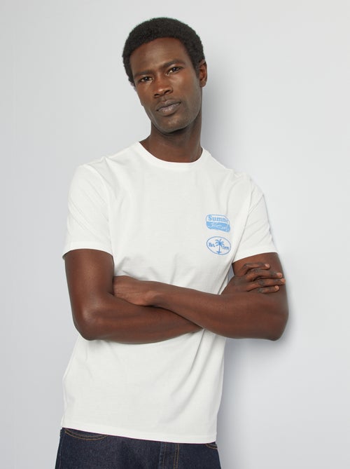 T-shirt met print en korte mouw - Kiabi