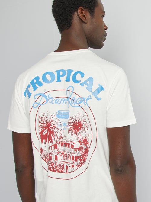 T-shirt met print en korte mouw - Kiabi