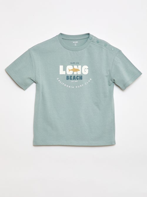 T-shirt met print en korte mouwen - Collectie gemakkelijk aan te trekken - Kiabi