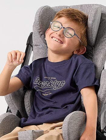 T-shirt met print en korte mouwen - Gemakkelijk aan te trekken collectie