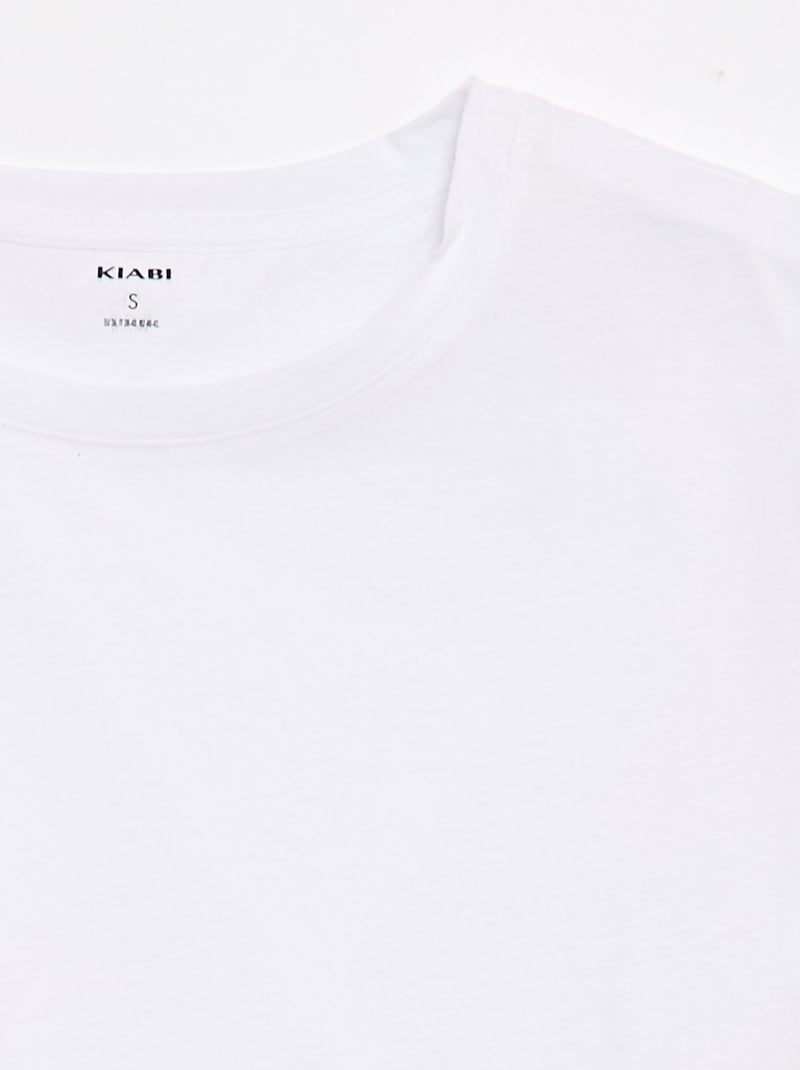 T-shirt met print en korte mouwen - So Easy Wit - Kiabi