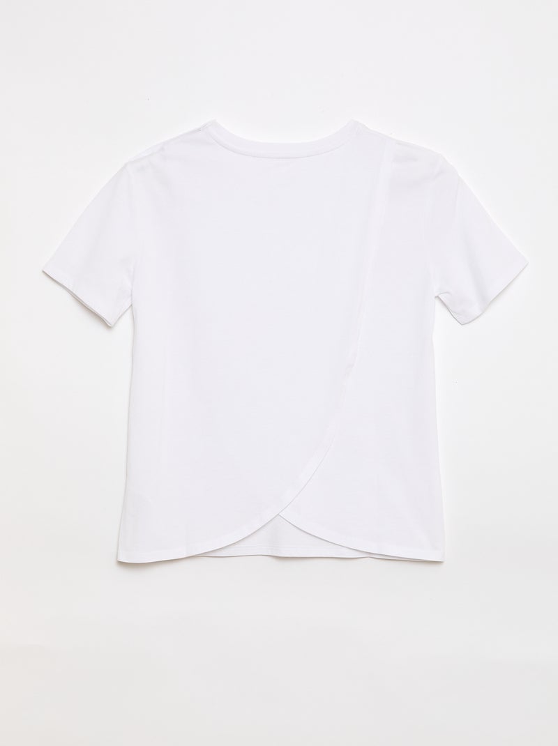 T-shirt met print en korte mouwen - So Easy Wit - Kiabi