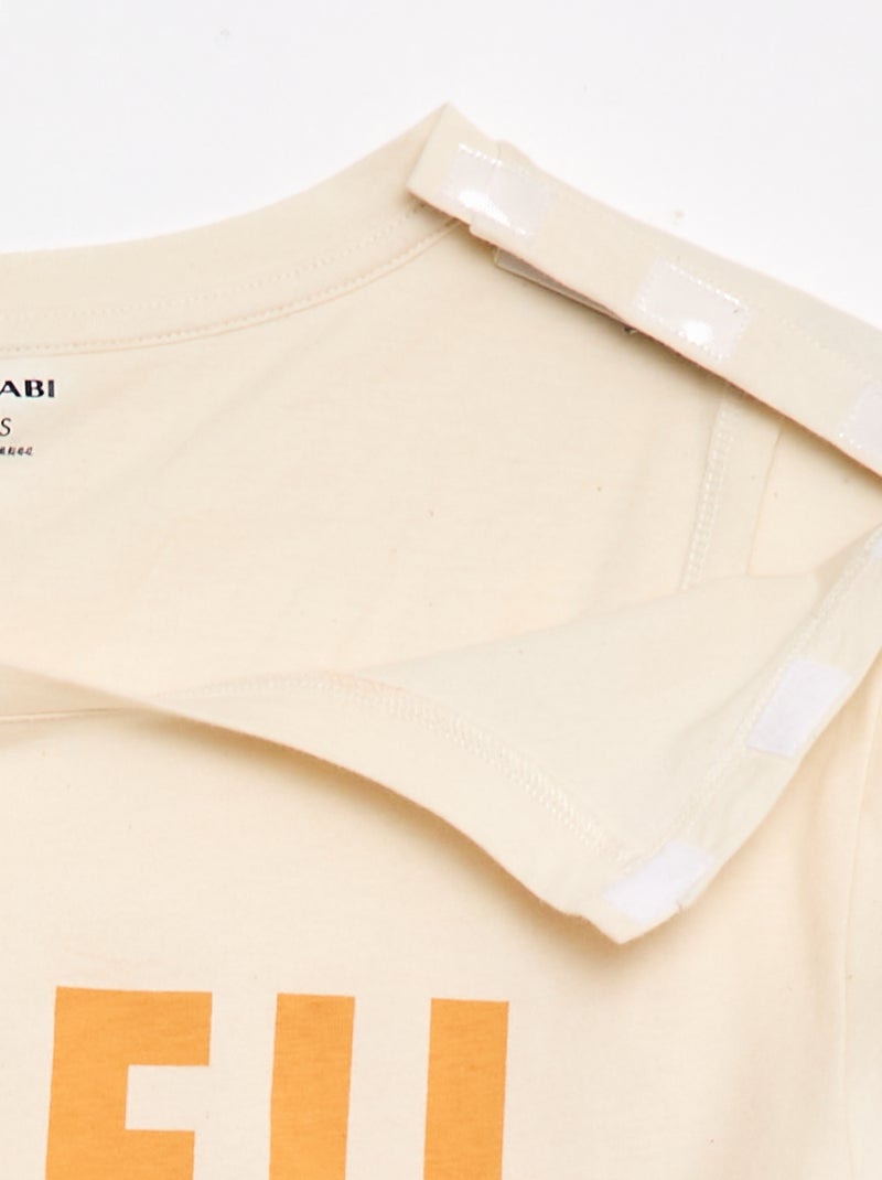 T-shirt met print en korte mouwen - So Easy Wit - Kiabi