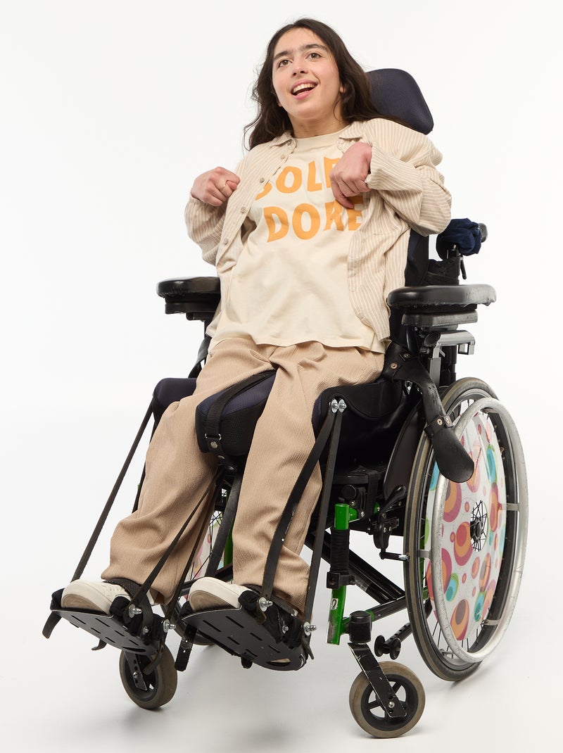 T-shirt met print en korte mouwen - So Easy Wit - Kiabi