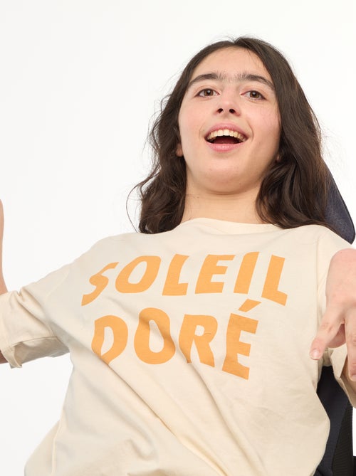 T-shirt met print en korte mouwen - So Easy - Kiabi