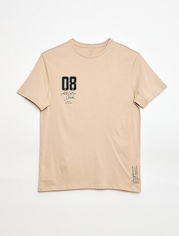 T-shirt met print en korte mouwen