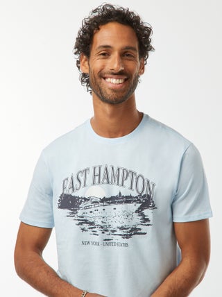 T-shirt met print en korte mouwen