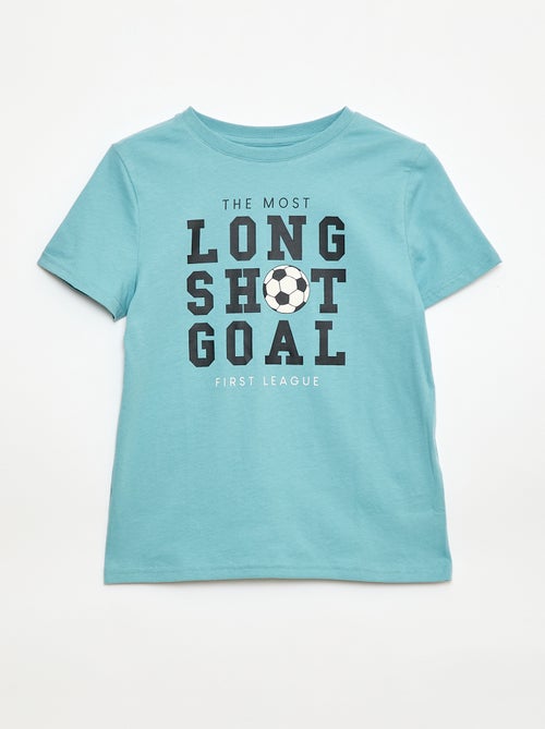 T-shirt met print en korte mouwen - Kiabi