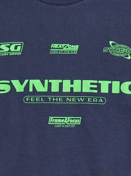 T-shirt met print en korte mouwen - Kiabi