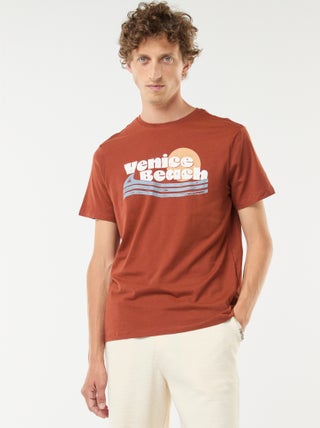 T-shirt met print en korte mouwen